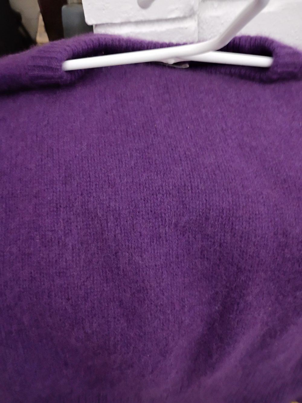 Wilfred Cashmere Size S Purple Women's Crewneck Sweater Amazingly Soft Feel Cozy - Picture 7 of 7
